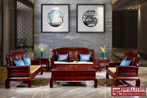  古森红木《吉祥如意沙发》