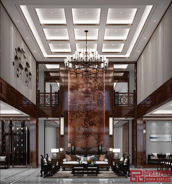  国祥红木整装样板间效果图