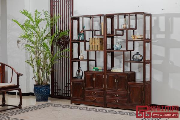 清韵红木博古架