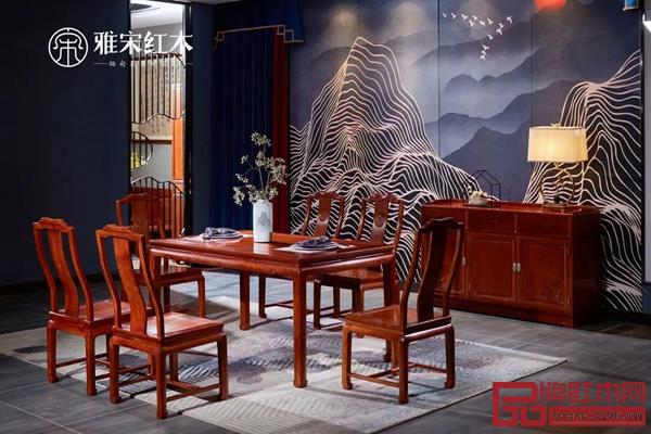 雅宋红木:明月方餐台 雅宋红木:明月方餐台