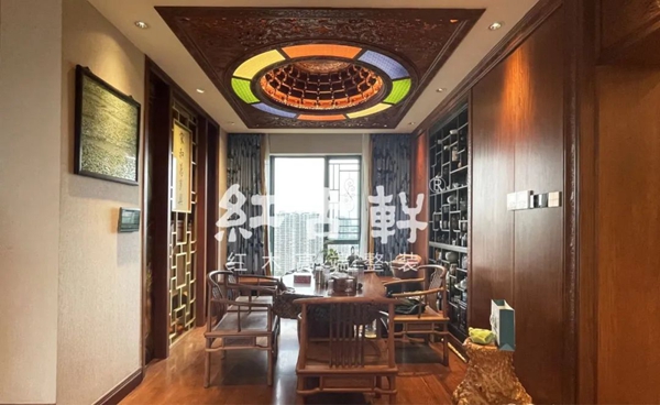 红古轩红木高端整装：中式吊顶案例分享！