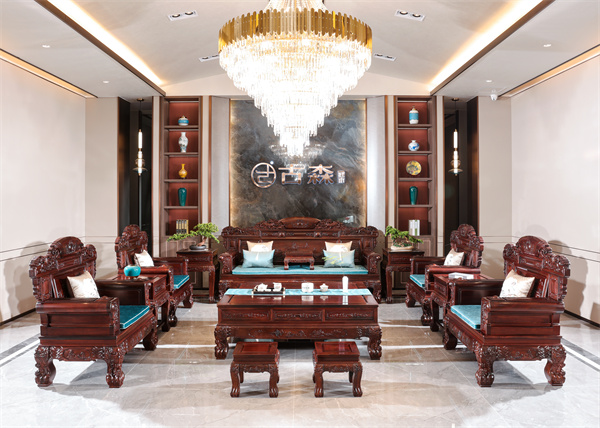 古森红木红酸枝精品《金玉满堂沙发》 古森红木红酸枝精品《金玉满堂沙发》