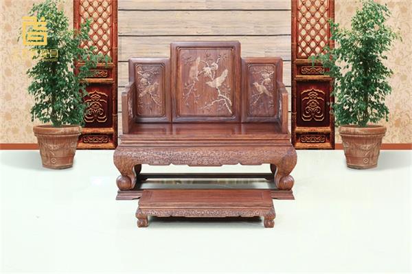 【干龙轩家具】彰显皇家威严的红木宝座，让你的家更有文化！