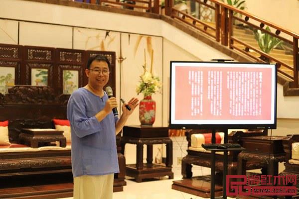 沙溪诗社社长阮卓卿开展诗词讲座：《我为杨铁夫先生“画像”》