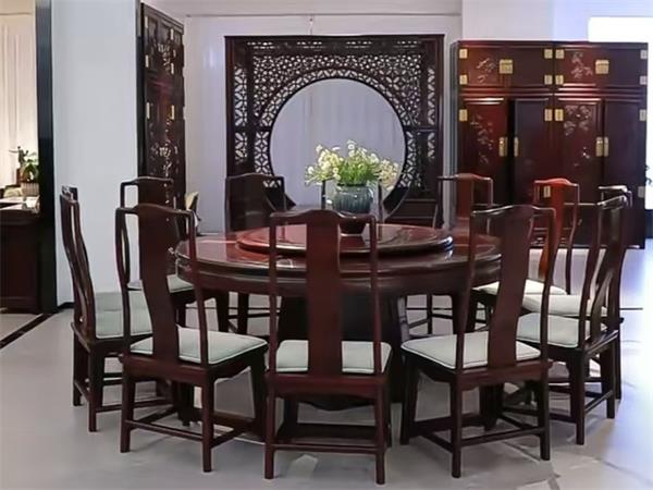 东阳红木家具鼎顺红木：红酸枝精品家具，为中式空间增添雅致