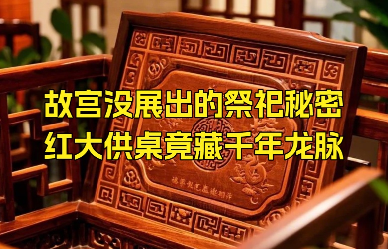 原来红木供桌是明清顶流奢侈品！