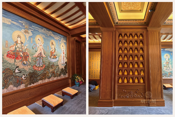 明清阁在“九江东林寺”的观音殿项目中配以三十五个小观音雕像,展现高超的手工雕刻与结构整合能力 明清阁在“九江东林寺”的观音殿项目中配以三十五个小观音雕像,展现高超的手工雕刻与结构整合能力