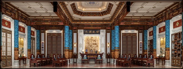 明堂家居中式中堂案例