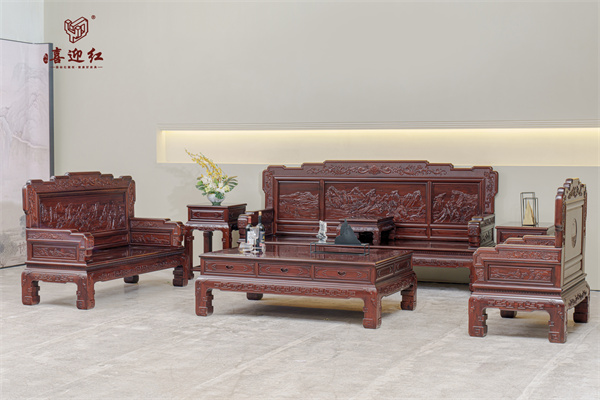 红酸枝家具品牌哪家好？喜迎红红木如何？