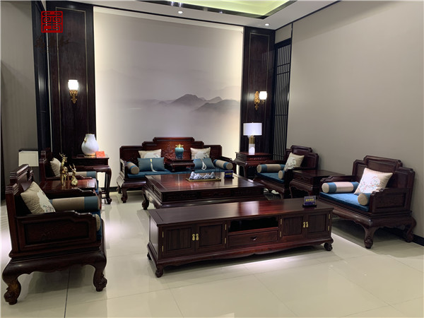 ​ 微凹黄檀工厂·万事红红木：让你的中式空间更独特
