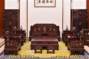 凹凸传奇精品鉴赏 | 小叶紫檀百宝嵌国宾沙发，把乾隆龙椅搬进客厅！