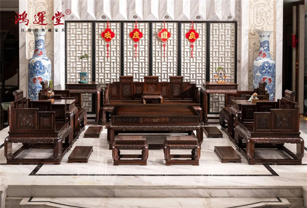 鸿运堂红木：家具上的吉祥纹饰，安放家的团圆与国的荣耀