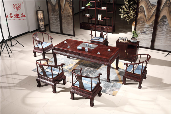 红酸枝品牌推荐喜迎红红木：​ 红酸枝家具领域的特色前行者